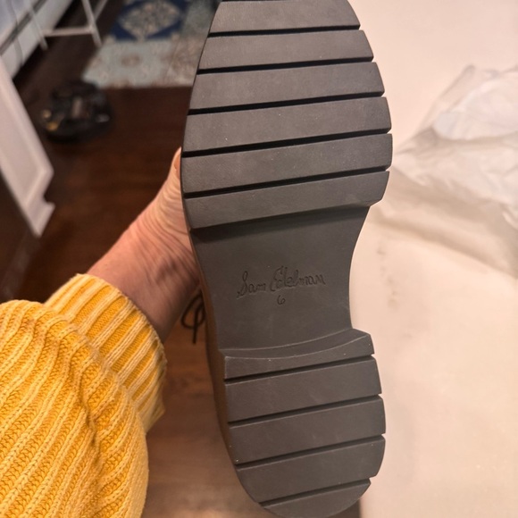 NEW! Sam Edelman Lovrin Women’s Black Leather Combat Boots Size 6 - Picture 10 of 13